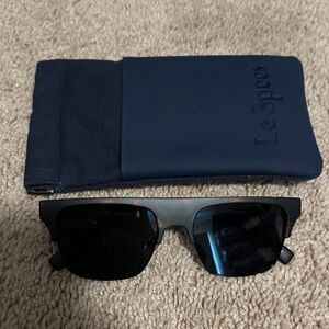 Le Specs Navy and Black Sunglasses